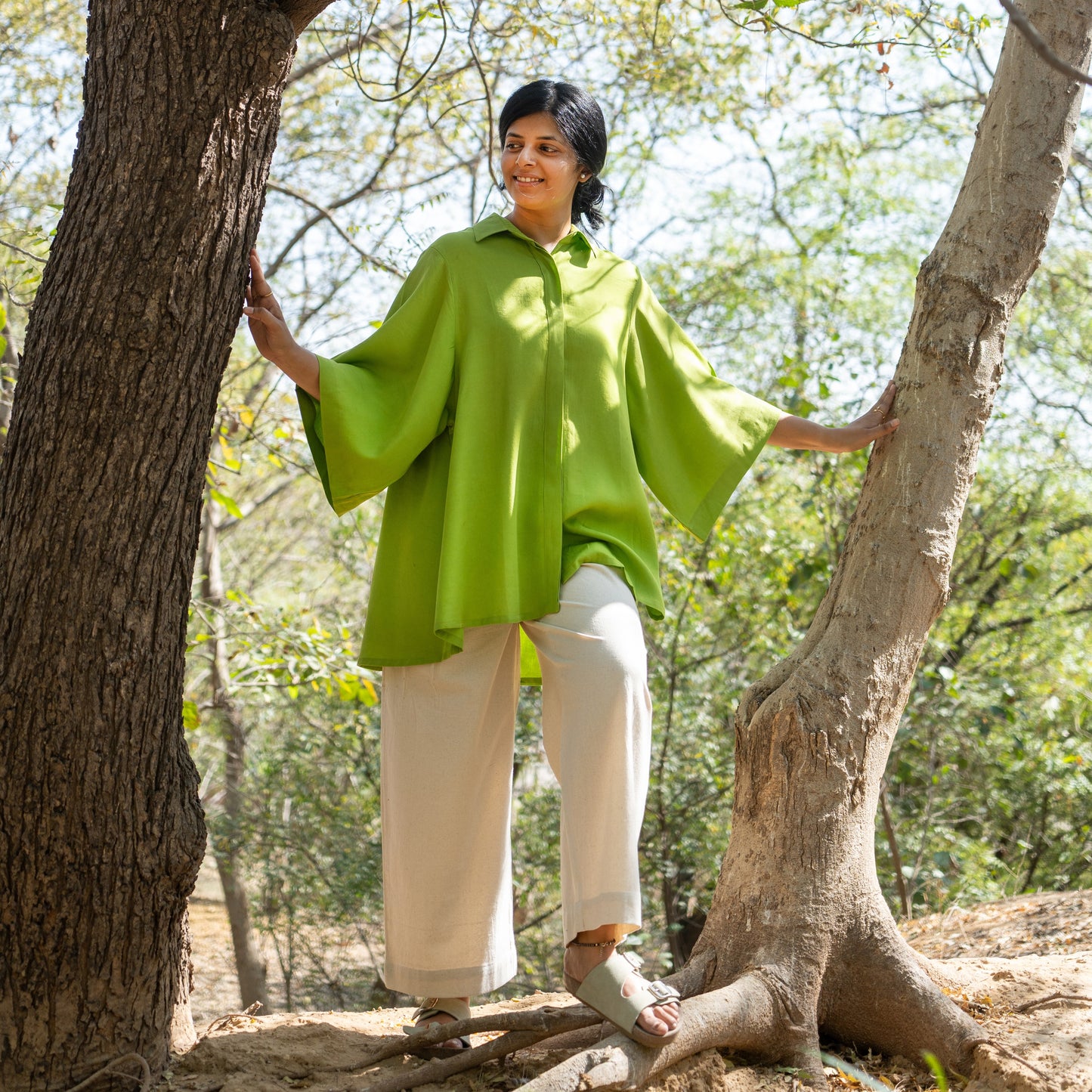 Eucalyptus Fabric Baggy Fit Shirt