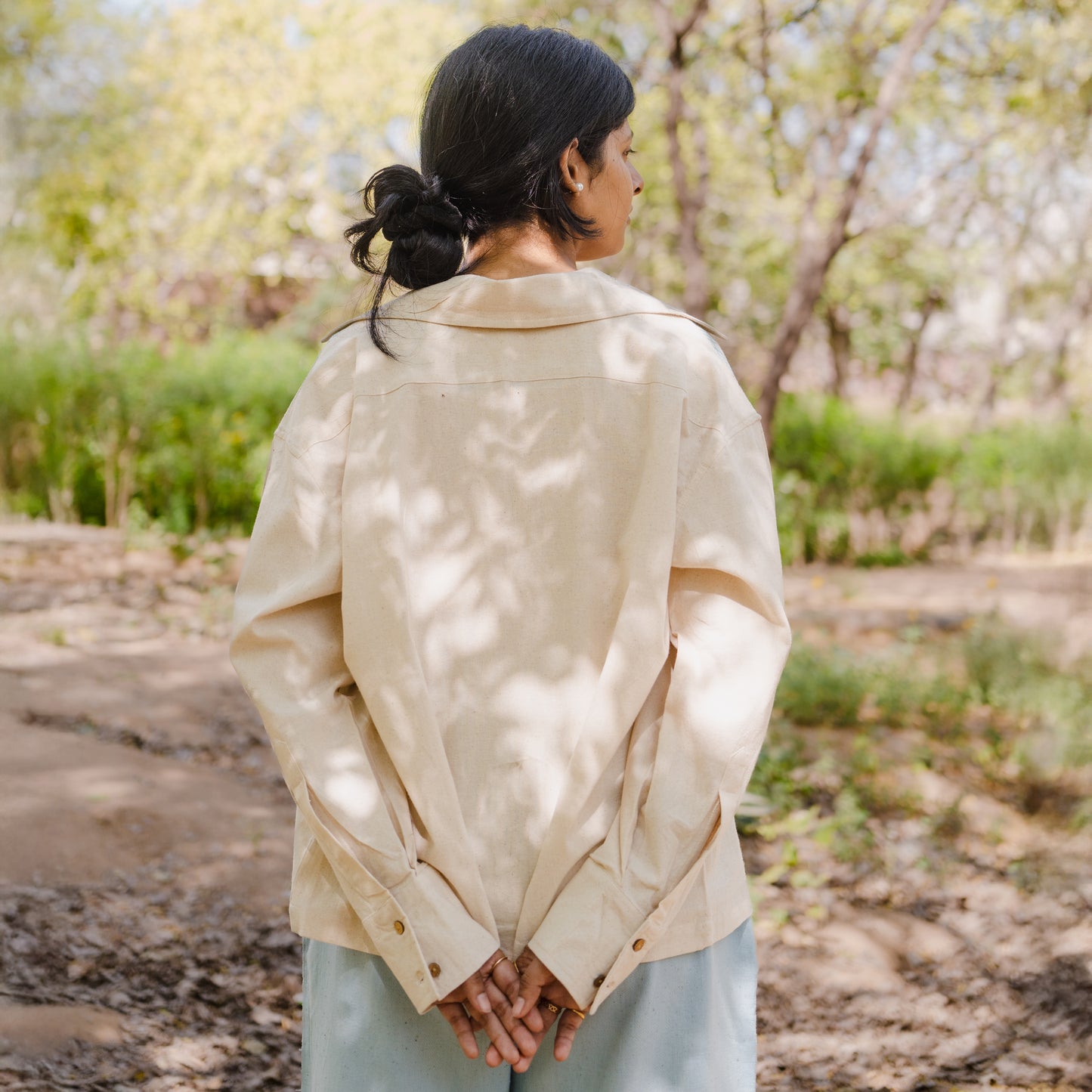 Hand Print Rain Fed Cotton Jacket