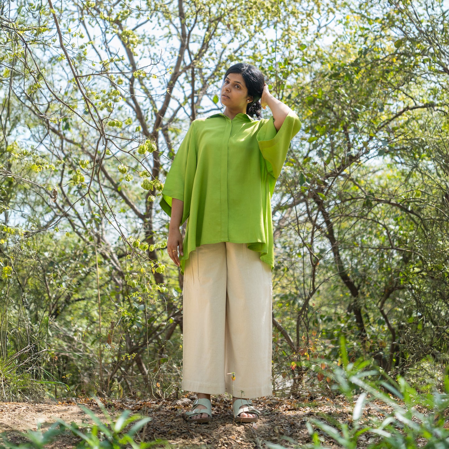 Eucalyptus Fabric Baggy Fit Shirt