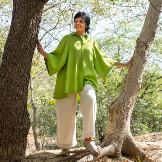 Eucalyptus Fabric Baggy Fit Shirt