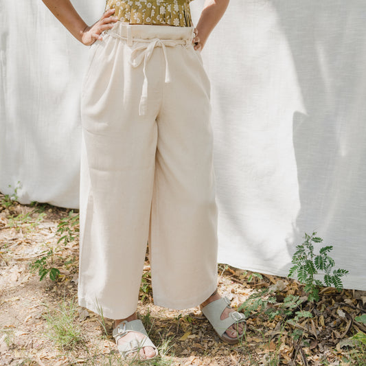 Suave Sand Kala Cotton Denim Trousers